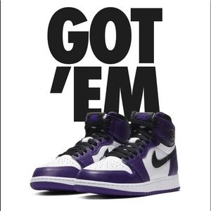 Air jordan 1 Purple Courts